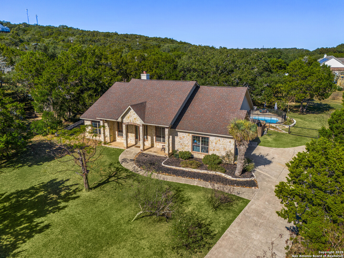 166 Bridle Path Spring Branch, TX 78070 - Photo 41 of 48 an aerial view of a house