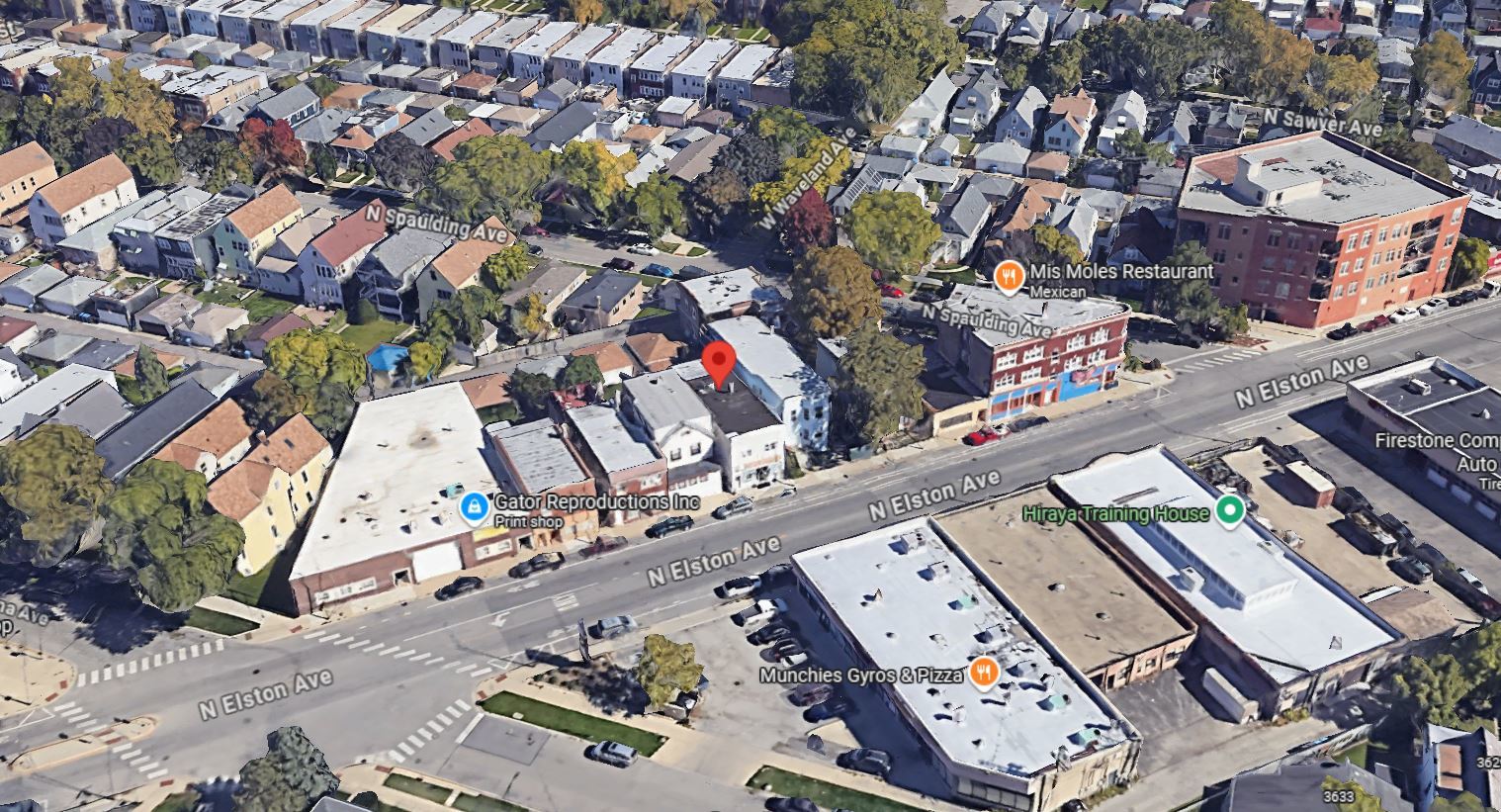 3675 North Elston Avenue Chicago, IL 60618 - Photo 11 of 19 an aerial view of a city