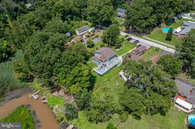 a view of a lake with a city