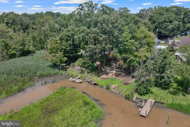 a view of a lake with a city