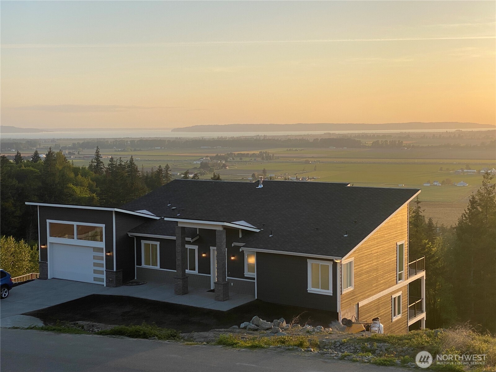20555 Benson Ridge Mount Vernon, WA 98274 - Photo 2 of 40 a view of a city with ocean view