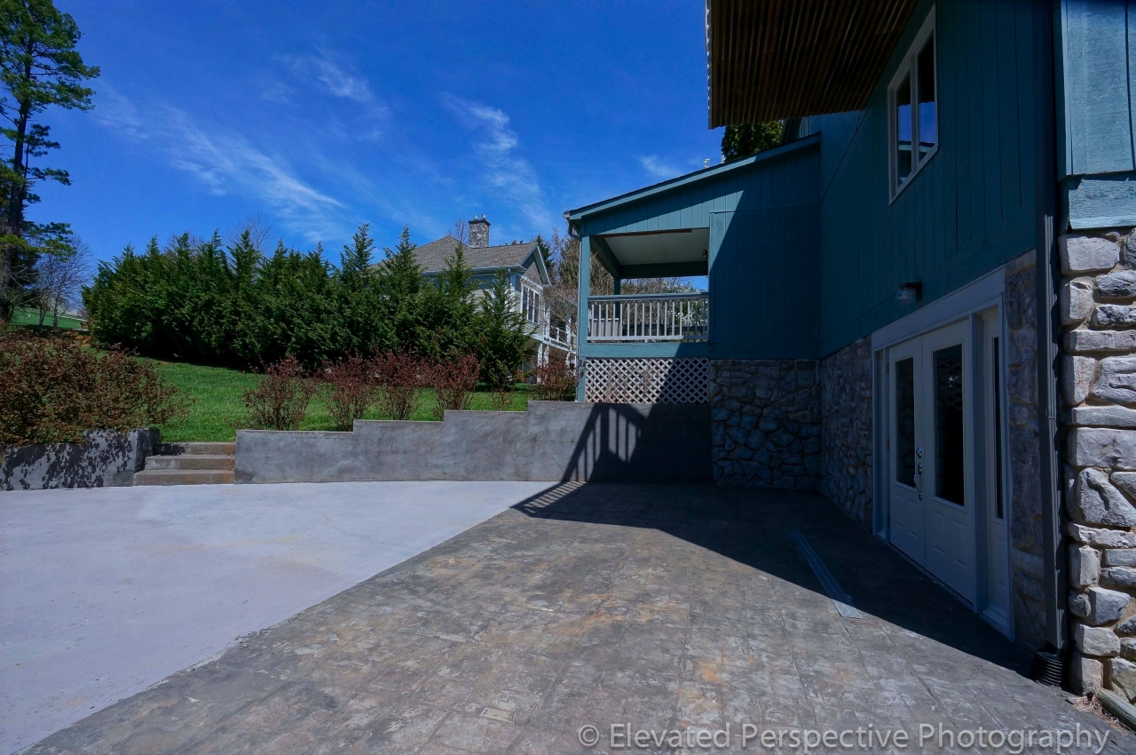3458 Kemp Ford Road Union Hall, VA 24176 - Photo 30 of 32 Concrete Parking Area w/ Retaining Walls