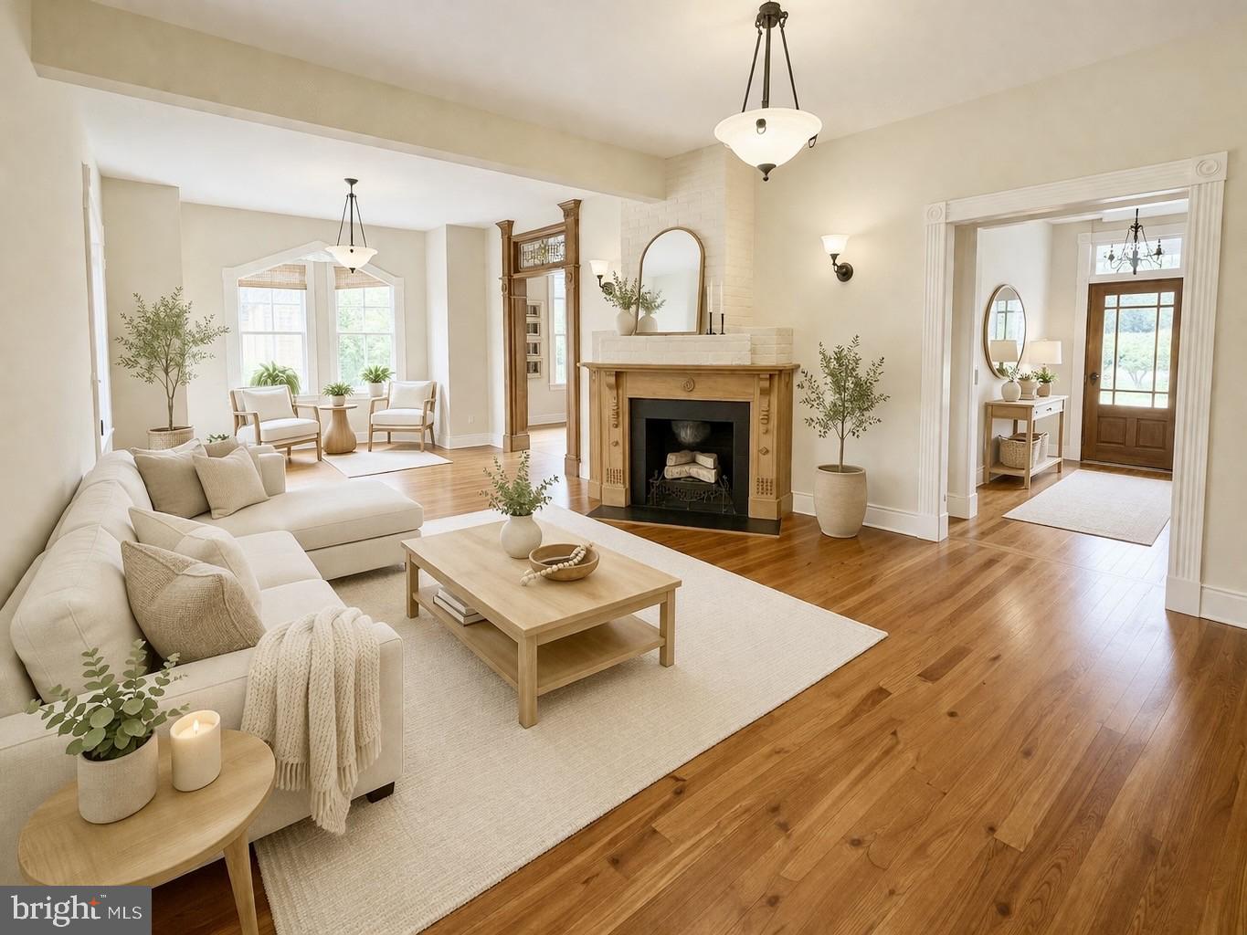 26090 Royal Oak Road Easton, MD 21601 - Photo 15 of 74 a living room with furniture fireplace and window
