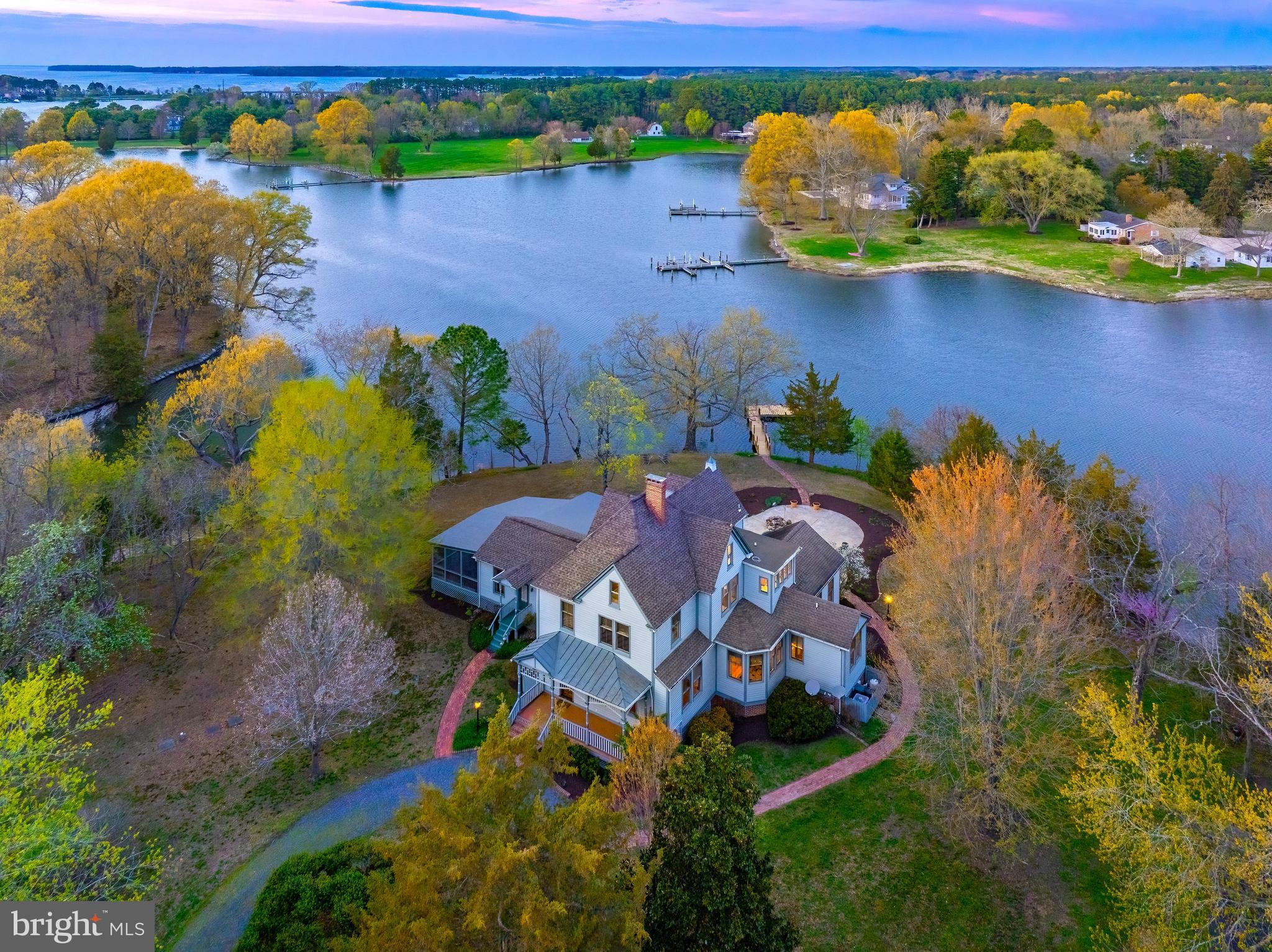 26090 Royal Oak Road Easton, MD 21601 - Photo 6 of 74 an aerial view of houses with yard swimming pool