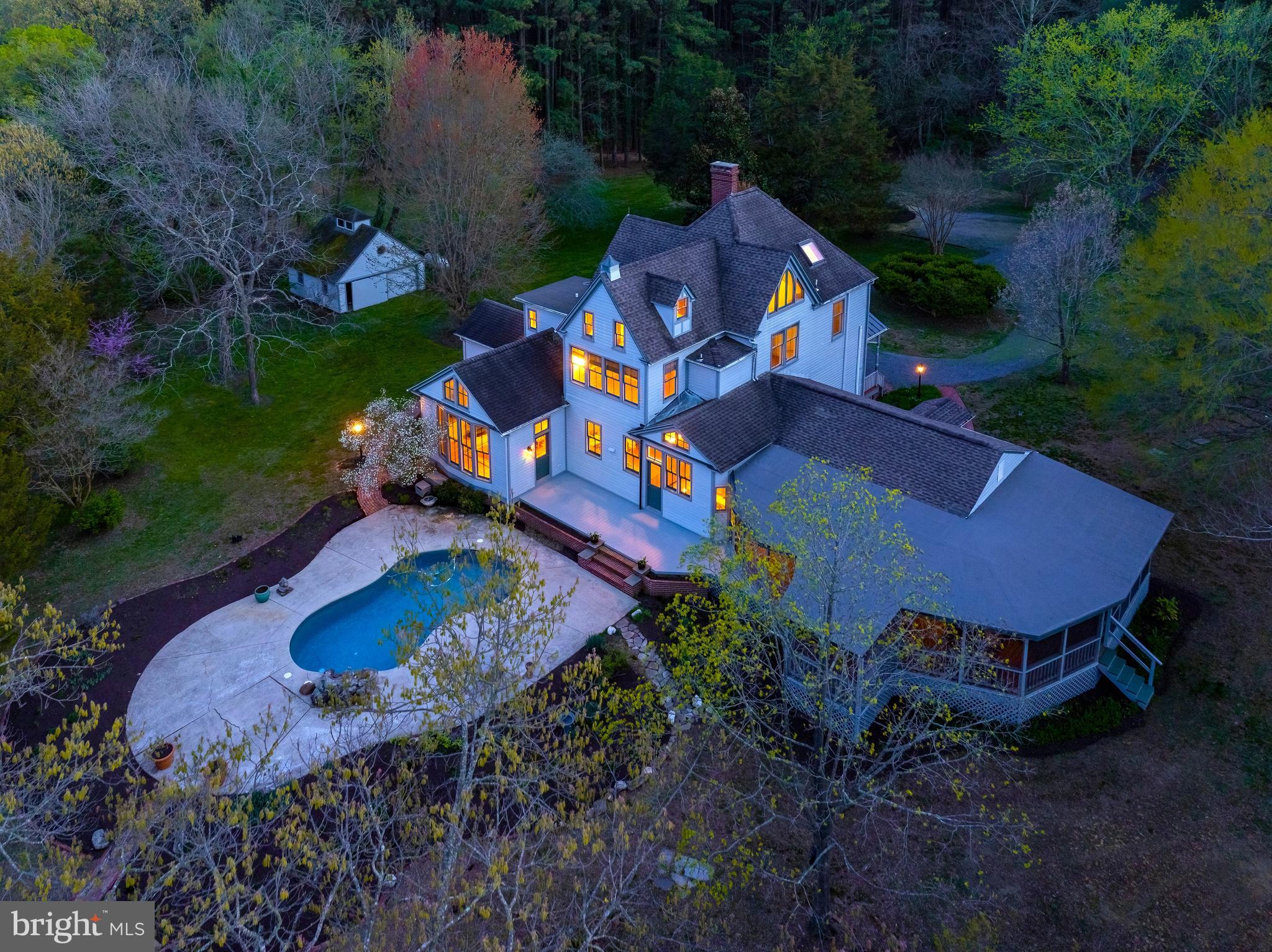 26090 Royal Oak Road Easton, MD 21601 - Photo 64 of 74 an aerial view of a house with outdoor space
