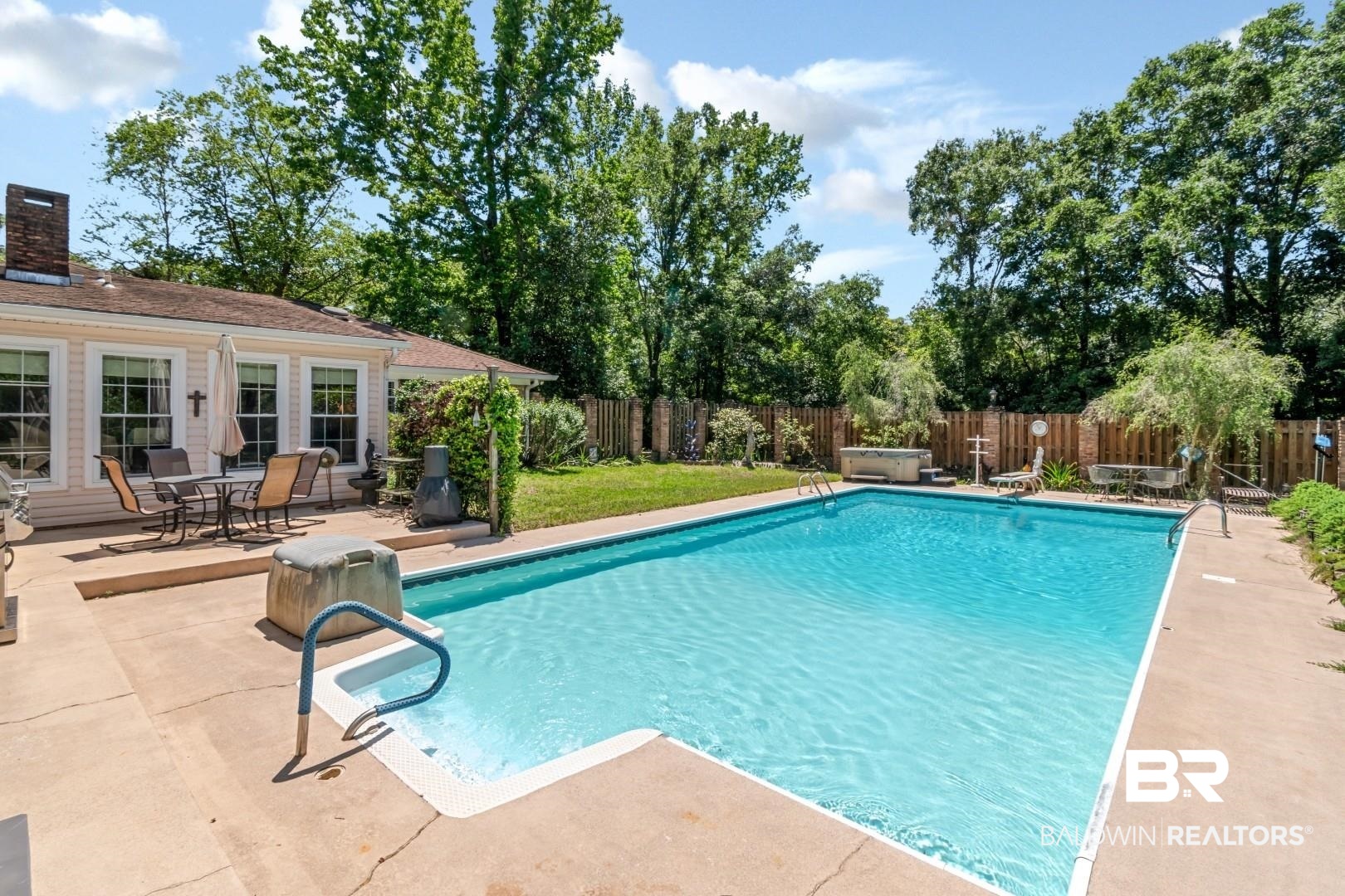 8220 Fordham Road Mobile, AL 36619 - Photo 28 of 41 View of swimming pool featuring a patio, a fenced backyard, and a fenced in pool