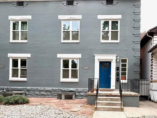 a front view of a house with hallway