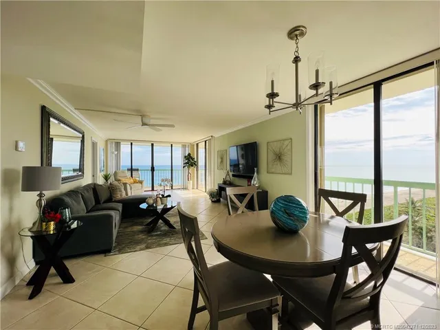 a view of balcony with furniture