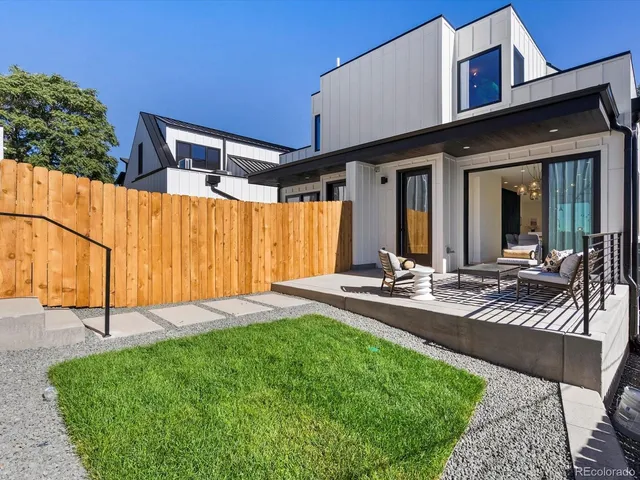a view of a hallway with bathroom