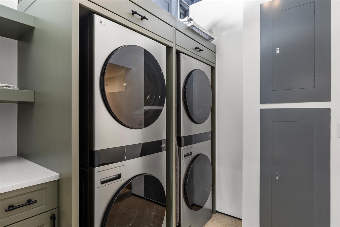 1855 Burgess Creek Road, Unit 4 Steamboat Springs, CO 80487 - Photo 21 of 45 a utility room with dryer and washer