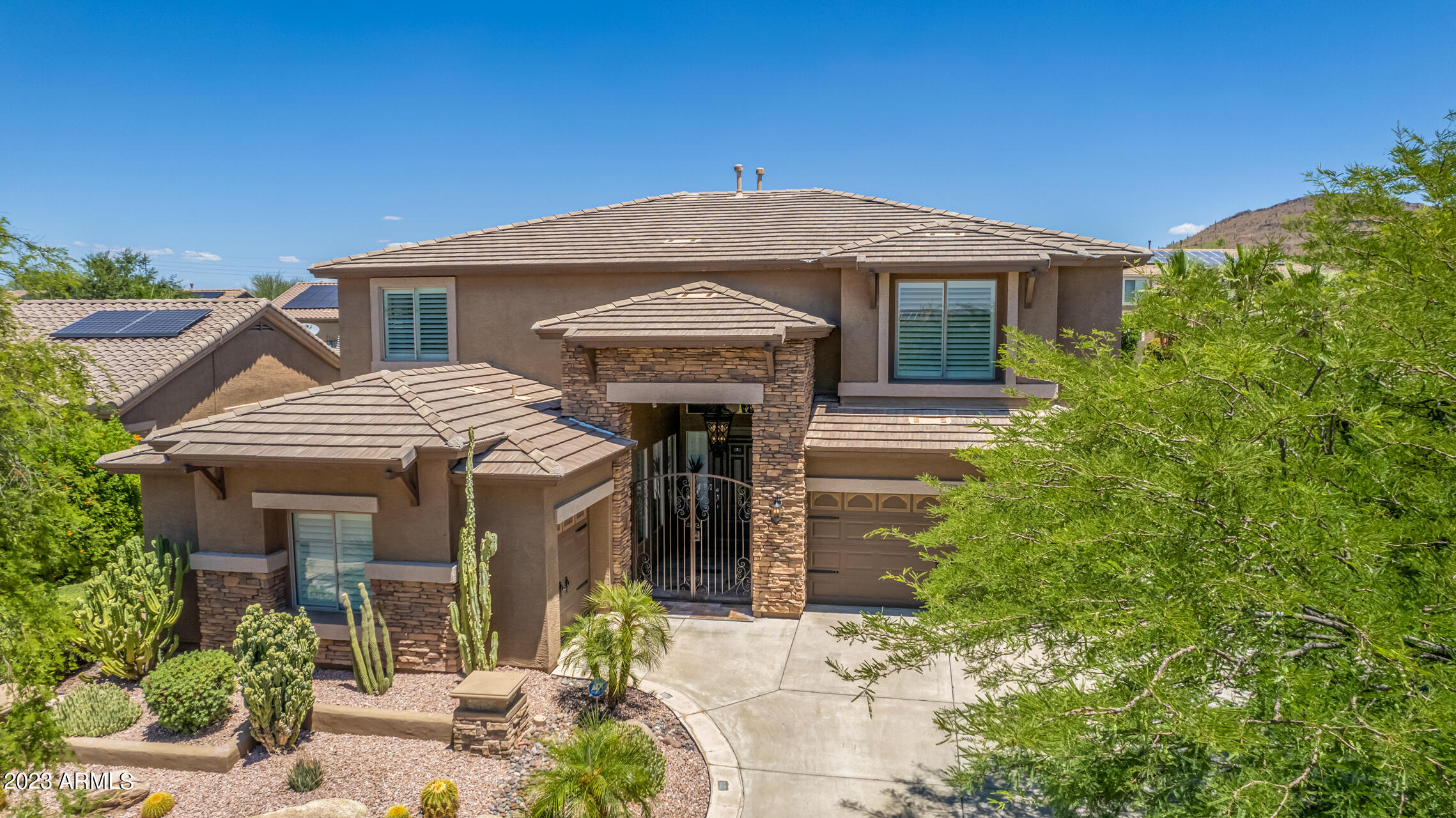 3416 West Montello Road Phoenix, AZ 85086 - Photo 58 of 71 front view of a house with a yard