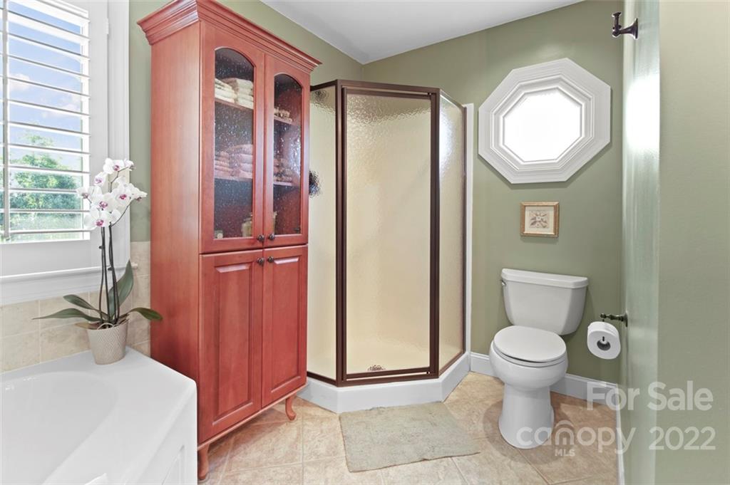 8438 Fairfield Forest Road Denver, NC 28037 - Photo 21 of 34 a bathroom with a toilet a sink and a mirror