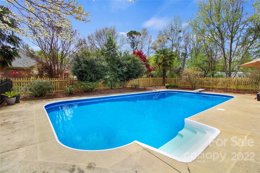8438 Fairfield Forest Road Denver, NC 28037 - Photo 3 of 34 a view of a swimming pool with some potted plants
