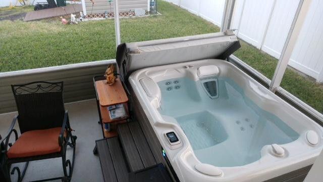 6939 Southeast Ridgeway Terrace Hobe Sound, FL 33455 - Photo 41 of 68 hot tub filled