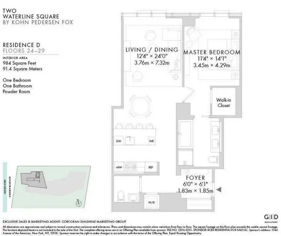 $2,590,000 | 30 Riverside Boulevard, Unit 29D | Upper West Side
