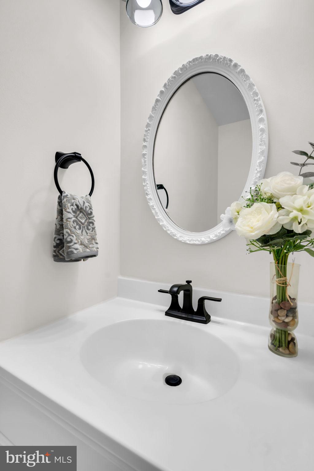 26 Timber Rock Road Gaithersburg, MD 20878 - Photo 15 of 36 a bathroom with a sink and a mirror