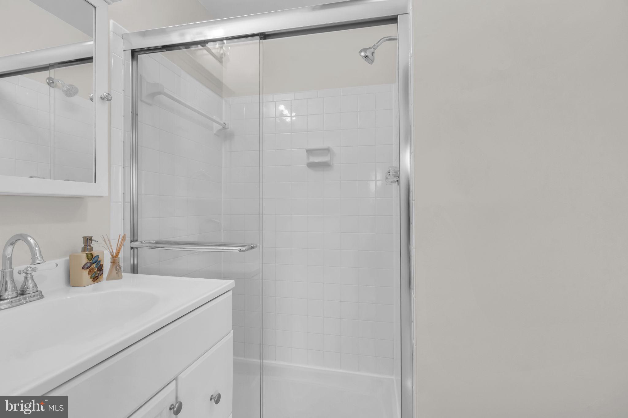 26 Timber Rock Road Gaithersburg, MD 20878 - Photo 24 of 36 a bathroom with a shower and a sink