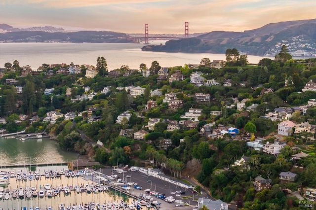 a view of lake and mountain
