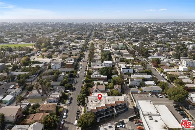 an aerial view of a city