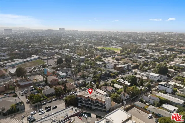 an aerial view of multiple house