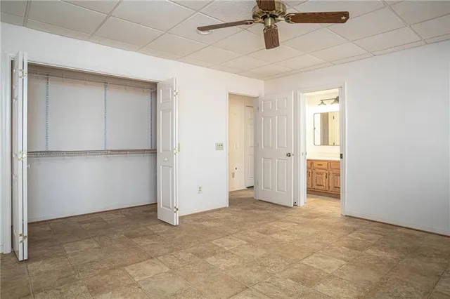 a view of a porch with wooden floor