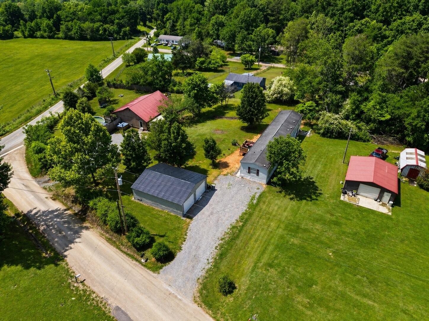 145 Rogers Road Birchwood, TN 37308 - Photo 19 of 21 a aerial view of a house with yard swimming pool and outdoor seating