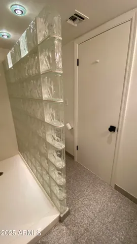 a view of bathroom with shower