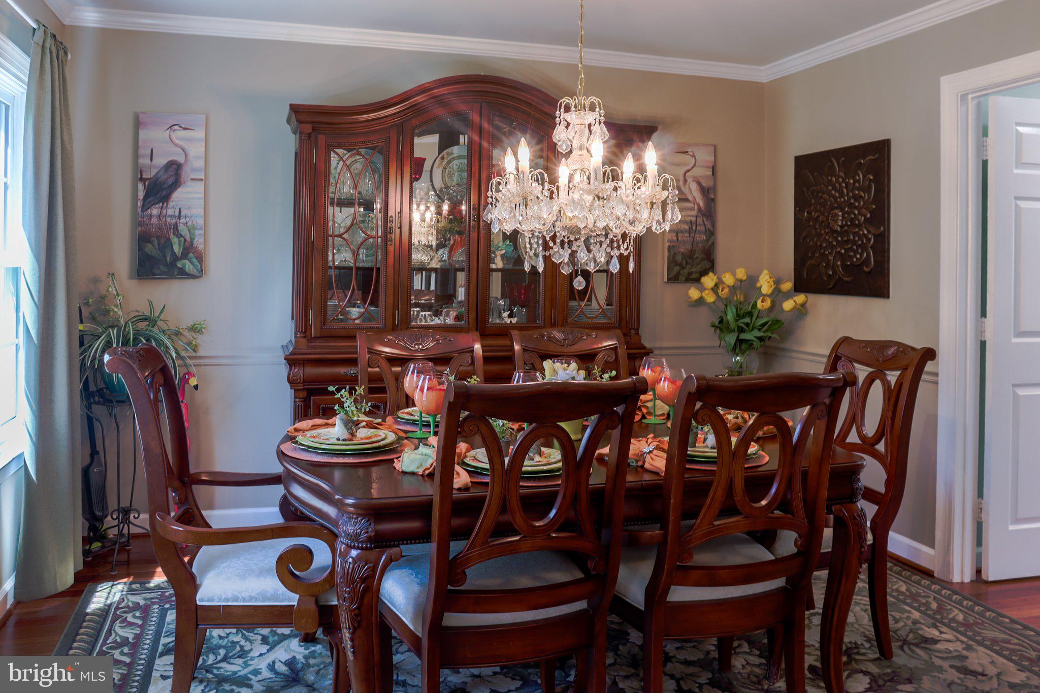 3254 Breckenridge Way Riva, MD 21140 - Photo 10 of 65 Elegant dining space with chandelier glow.