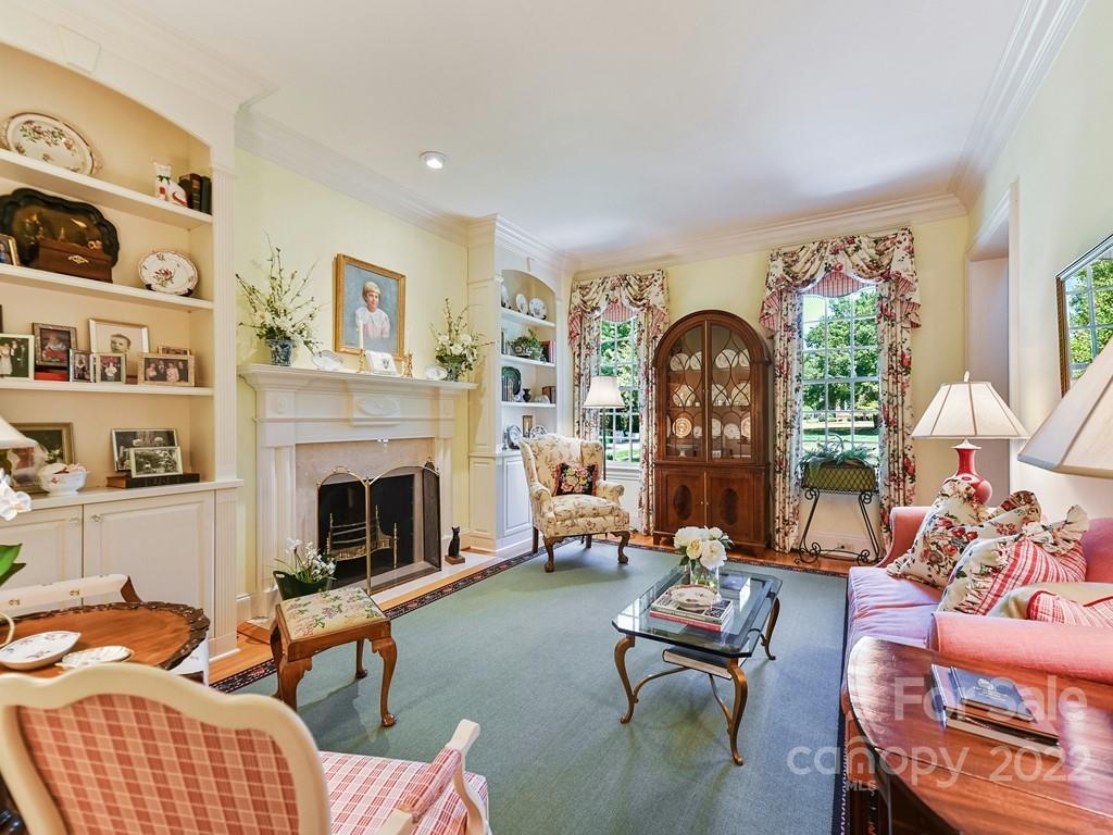2236 Overhill Road Charlotte, NC 28211 - Photo 6 of 48 a living room with furniture fireplace and window