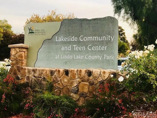 9913 Lindo Lane Lakeside, CA 92040 - Photo 52 of 53 a sign that is sitting on a brick wall