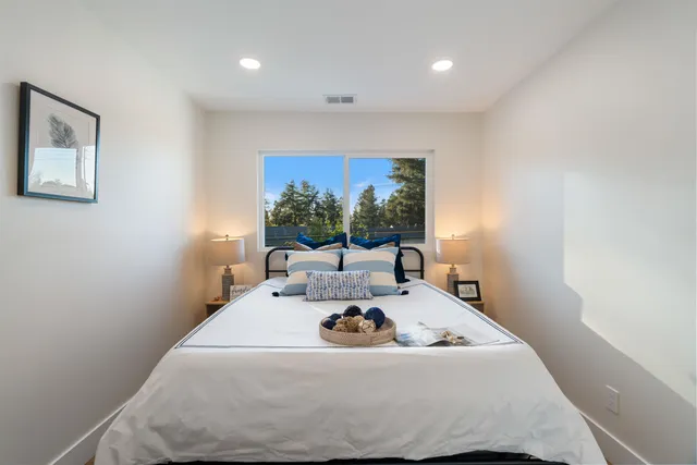 a view of backyard with furniture