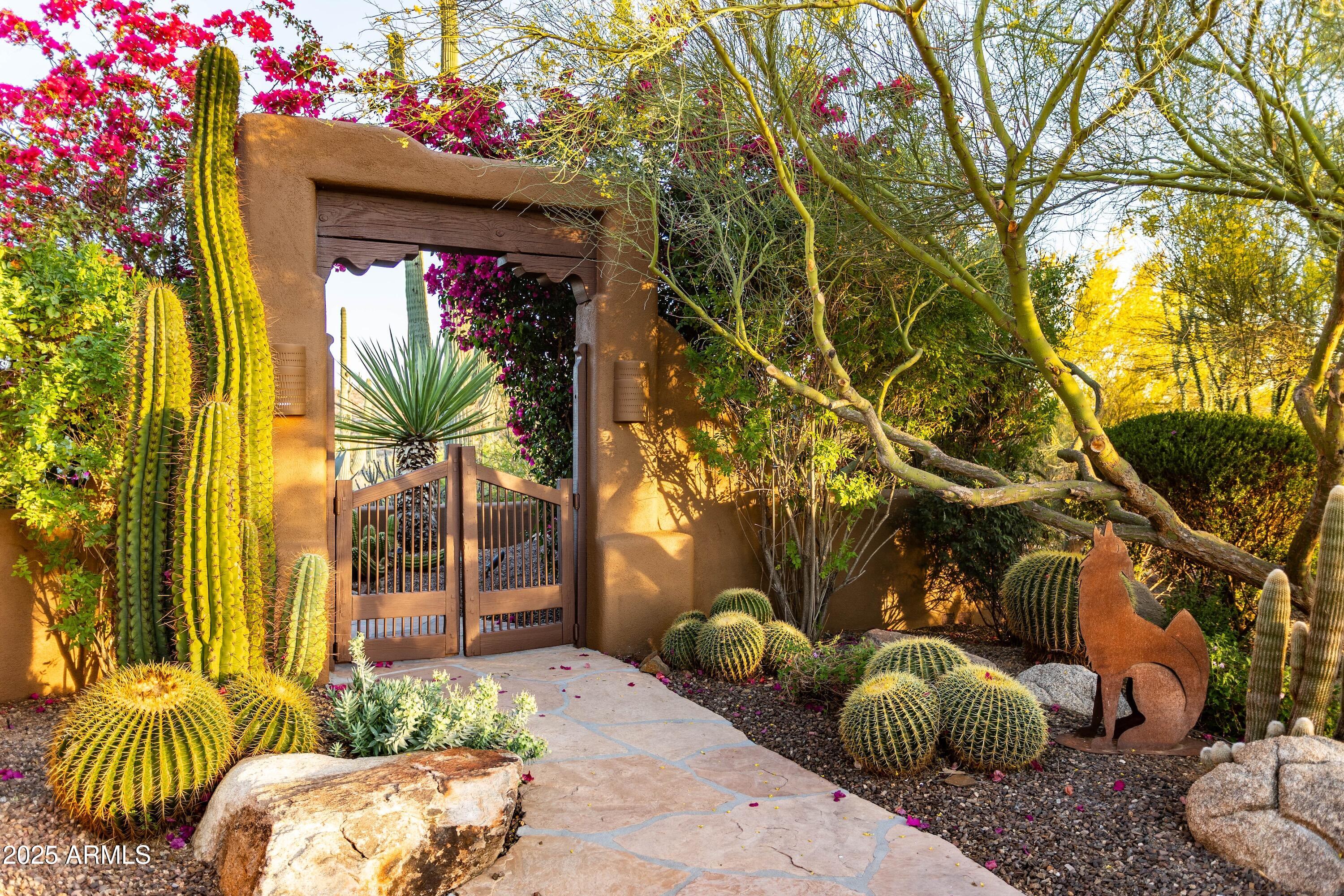 38599 North Rising Sun Road Carefree, AZ 85377 - Photo 2 of 56 exterior front gate 2