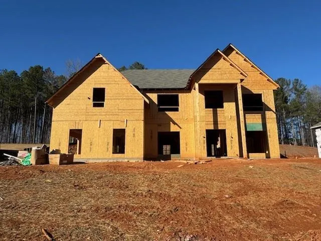 a view of a swimming pool with an outdoor space