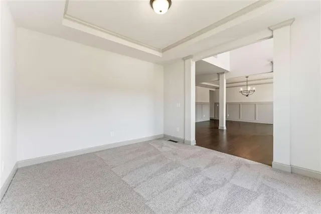 a view of empty room