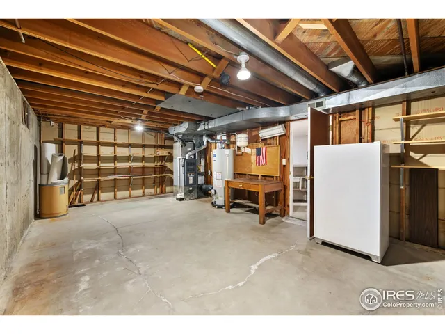 a view of a storage room