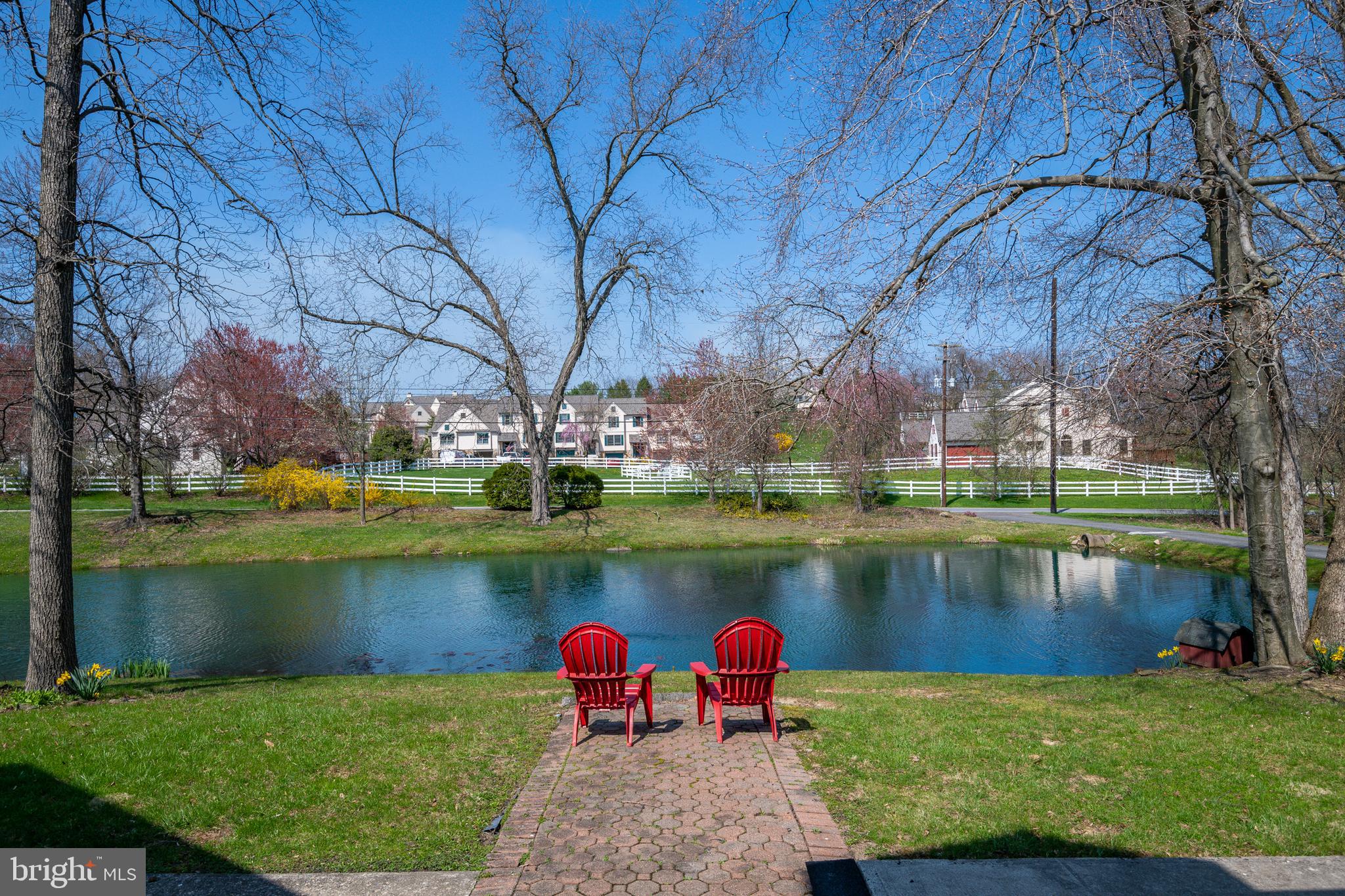 121 East Conestoga Road Elverson, PA 19520 - Photo 4 of 55 Relax in the evenings in front of the pond