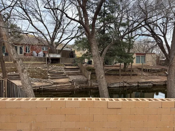 a view of a lake from a balcony