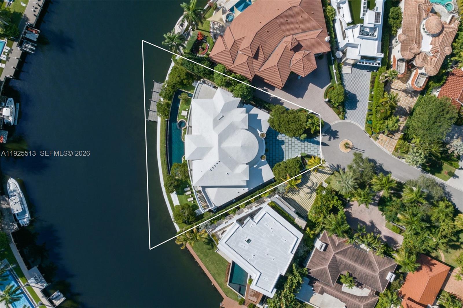 142 South Island Road Golden Beach, FL 33160 - Photo 51 of 55 an aerial view of a house