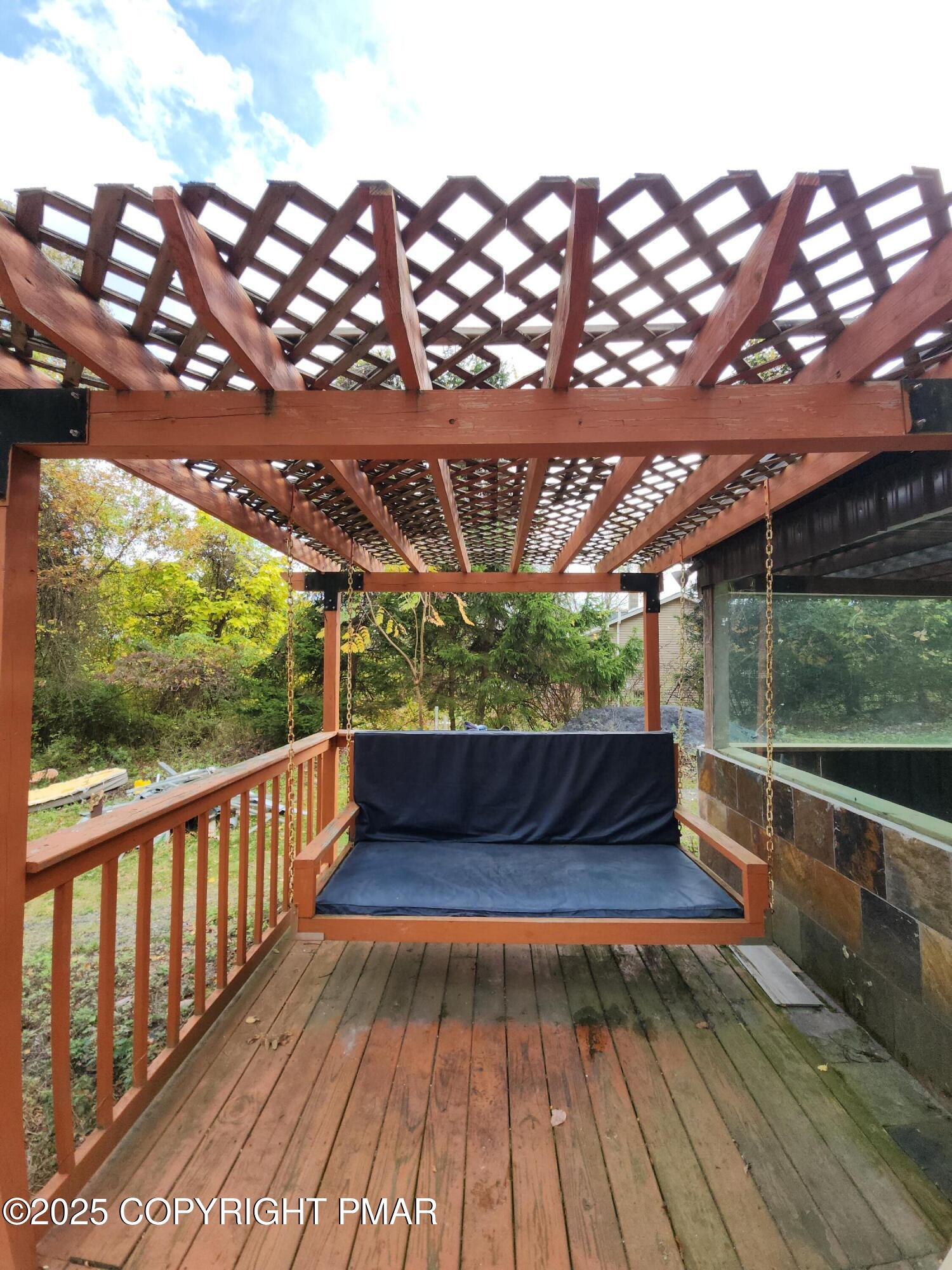 280 Coolbaugh Road East Stroudsburg, PA 18302 - Photo 6 of 40 a view of balcony with wooden floor and outdoor space