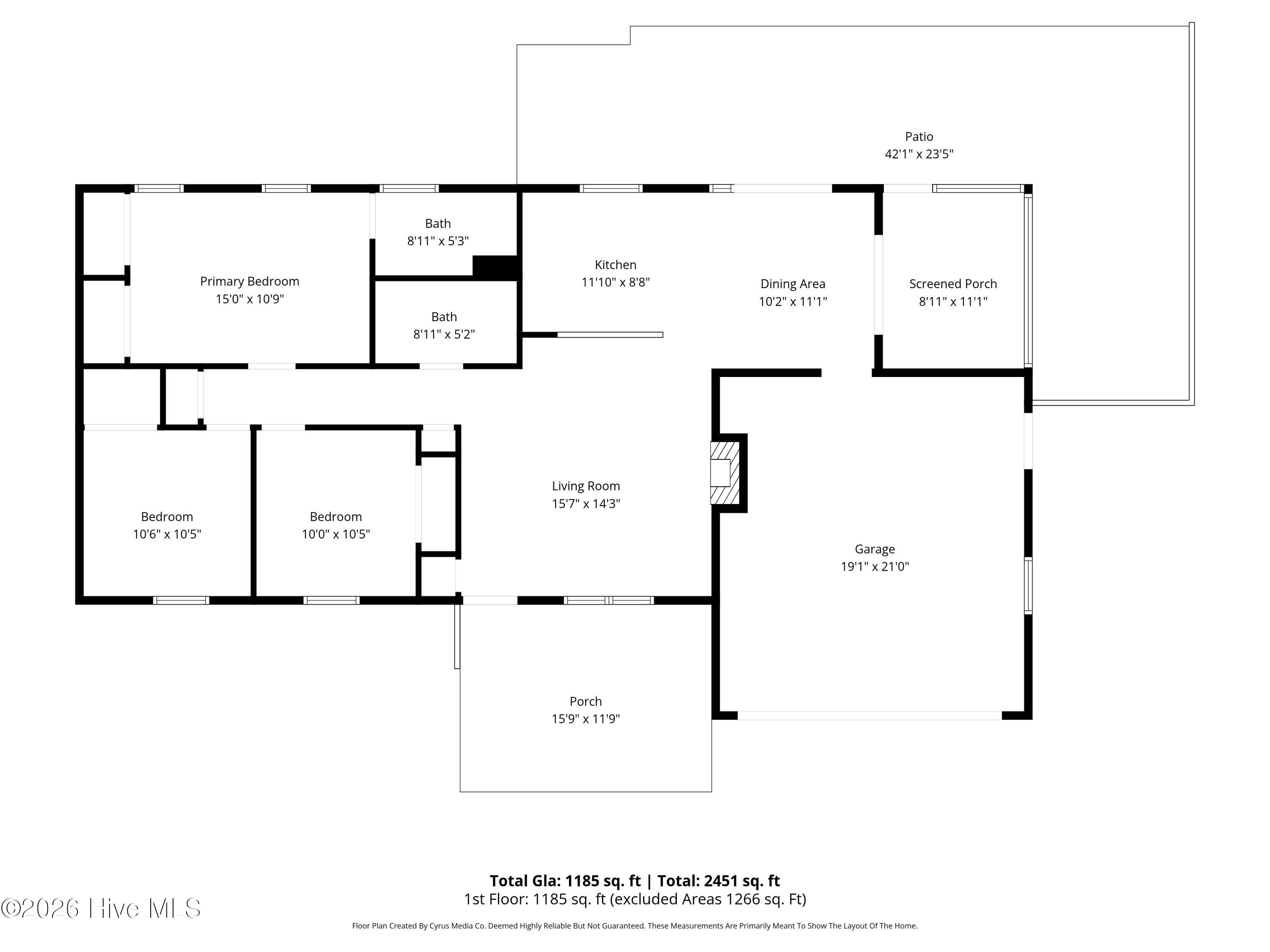 266 Parnell Road Hubert, NC 28539 - Photo 33 of 33 266 Parnell Floor Plan