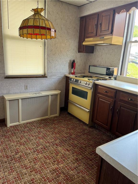213 Card Avenue Wilmerding, PA 15148 - Photo 15 of 31 a kitchen with a stove a sink and a cabinets