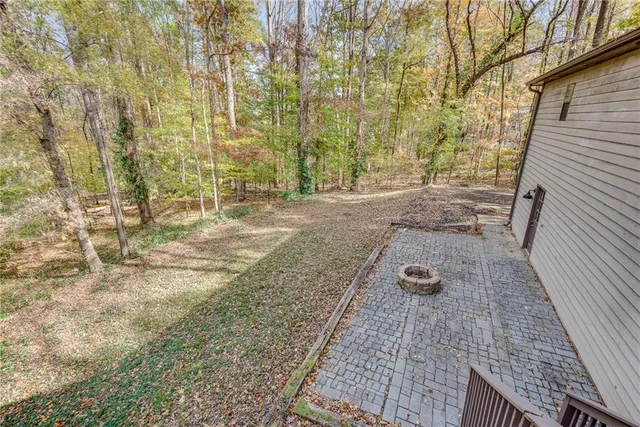 a view of outdoor space with deck