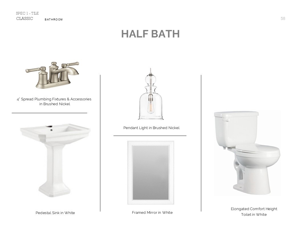 18602 Eastwood Rdg Court Crosby, TX 77532 - Photo 33 of 43 Classic Look Palette 6: Half Bath Selection Sheet (*Artist rendering used for illustration purposes only.)