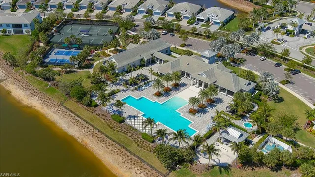 a view of swimming pool and lake view
