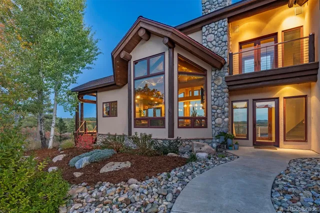 a front view of a house