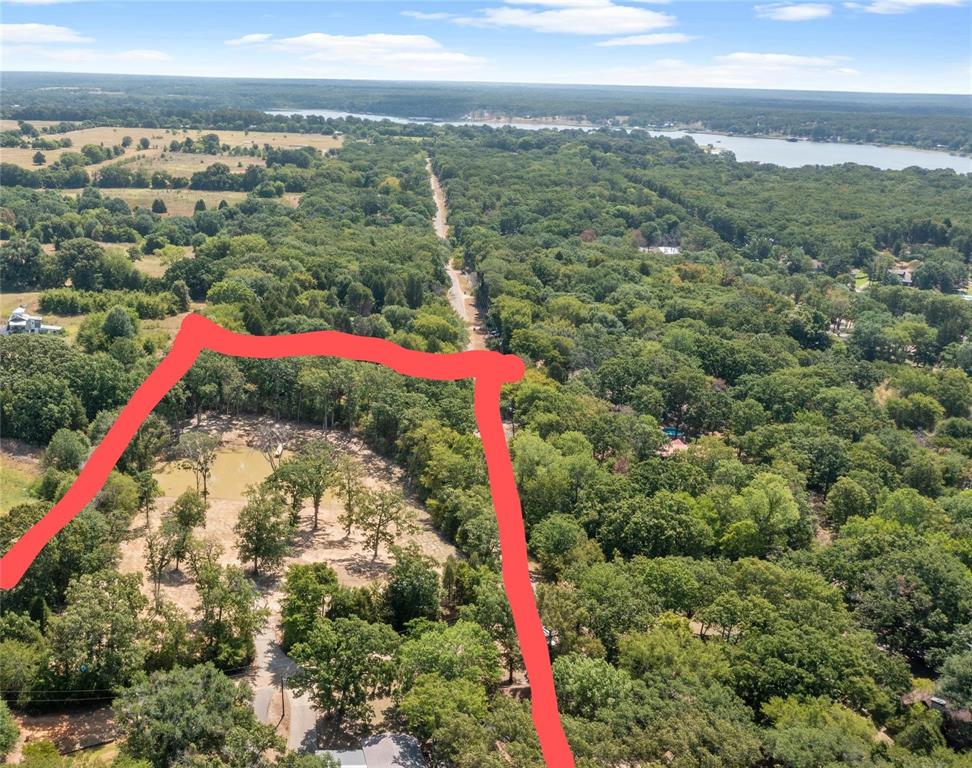 7204 Lance Eustace, TX 75124 - Photo 4 of 25 Birds eye view of property with a water view and a forest view