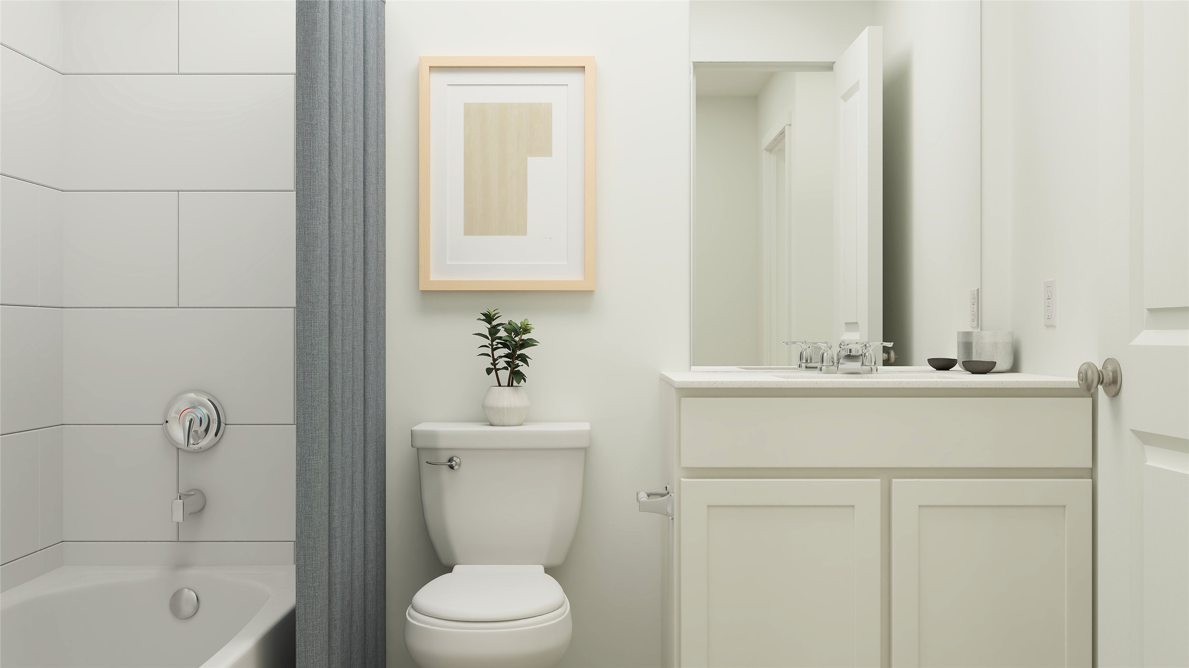 17911 Nashville Warbler Road Pflugerville, TX 78660 - Photo 14 of 22 a bathroom with a sink a toilet and shower