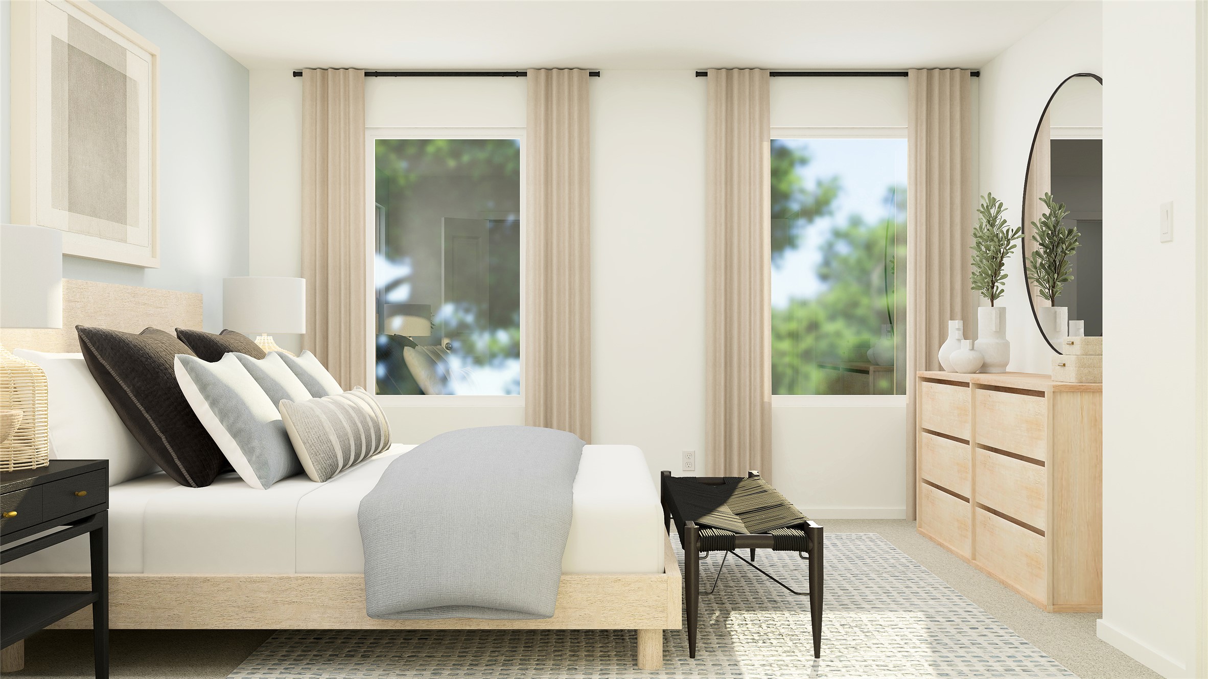 17911 Nashville Warbler Road Pflugerville, TX 78660 - Photo 16 of 22 a bedroom with furniture and a window