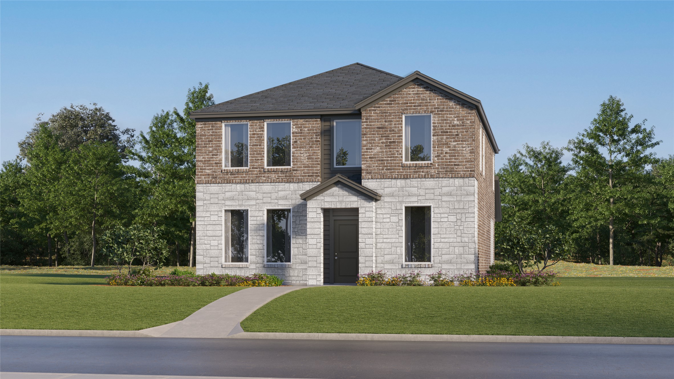 17911 Nashville Warbler Road Pflugerville, TX 78660 - Photo 2 of 22 a front view of a house with a garden