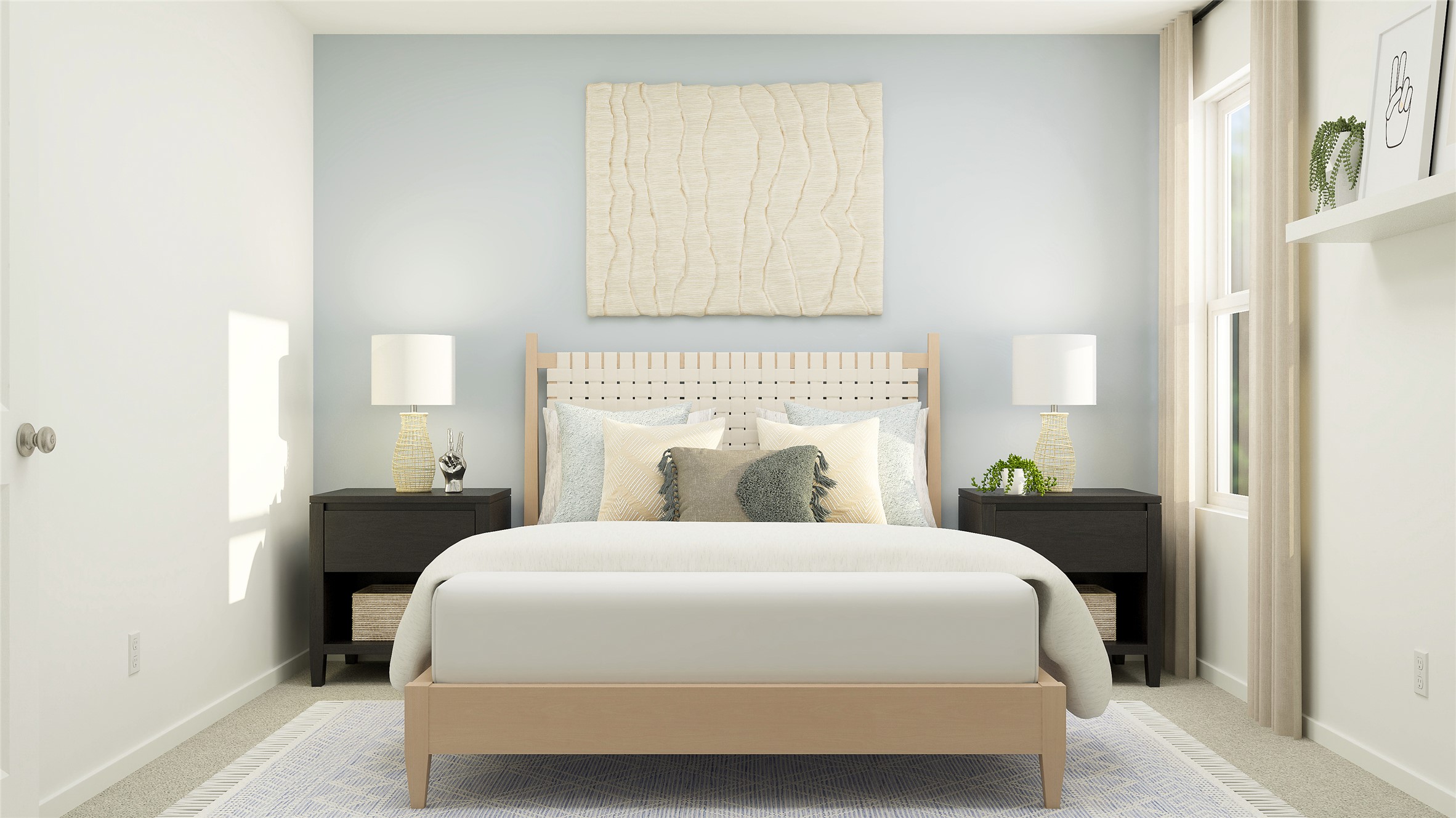 17911 Nashville Warbler Road Pflugerville, TX 78660 - Photo 3 of 22 a bedroom with a bed and a window